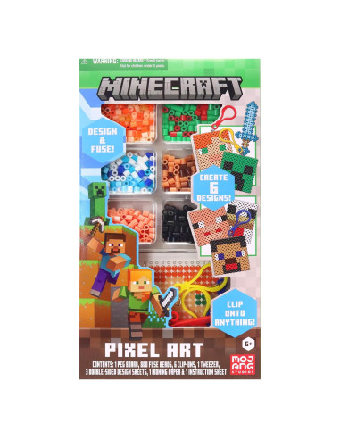 Kit de Manualidades Minecraft Pixel Art Tara Toys - 800 Cuentas