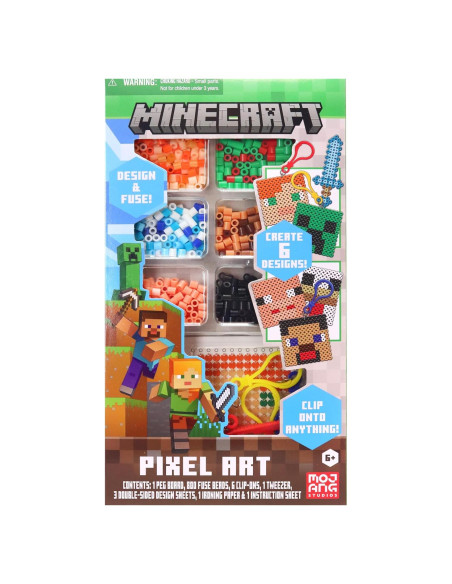 Kit de Manualidades Minecraft Pixel Art Tara Toys - 800 Cuentas