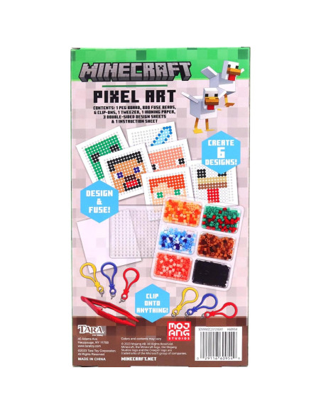 Kit de Manualidades Minecraft Pixel Art Tara Toys - 800 Cuentas