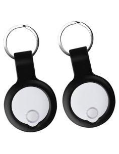 Funda de Silicona UYRUREL para Reyke Smart Tags - Negra (2 Pzas)