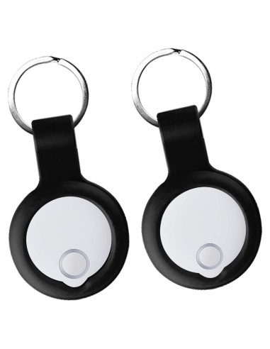 Funda de Silicona UYRUREL para Reyke Smart Tags - Negra (2 Pzas)