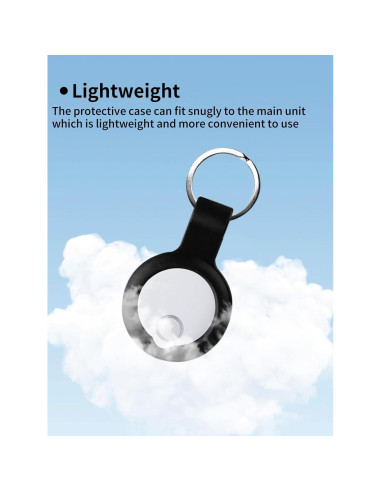 Funda de Silicona UYRUREL para Reyke Smart Tags - Negra (2 Pzas)