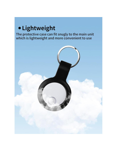 Funda de Silicona UYRUREL para Reyke Smart Tags - Negra (2 Pzas)