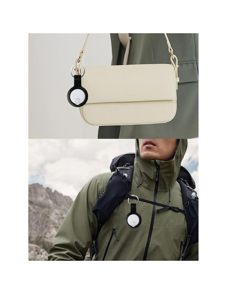 Funda de Silicona UYRUREL para Reyke Smart Tags - Negra (2 Pzas)