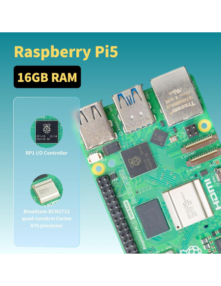 Kit Raspberry Pi 5 iRasptek 4GB RAM 64GB OS Bookworm