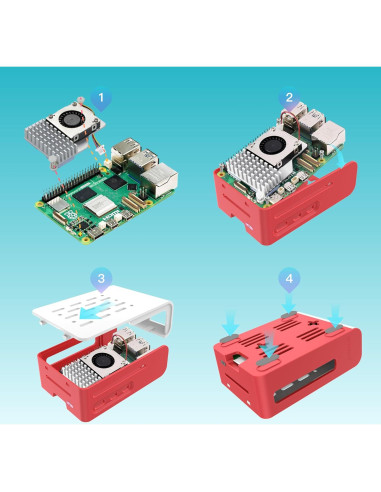 Kit Raspberry Pi 5 iRasptek 4GB RAM 64GB OS Bookworm