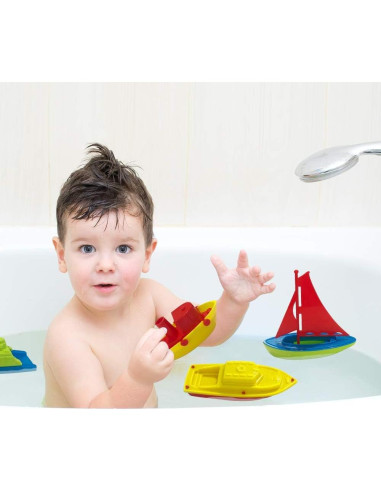 Barcos de Juguete Flotantes ArtCreativity - 4 Piezas 12.7 cm
