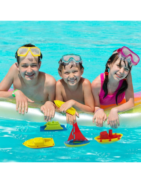 Barcos de Juguete Flotantes ArtCreativity - 4 Piezas 12.7 cm