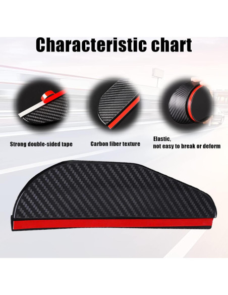 Protector de Lluvia para Espejo Retrovisor Stymart 2 Pcs Universal