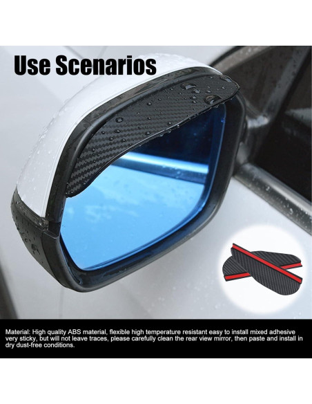 Protector de Lluvia para Espejo Retrovisor Stymart 2 Pcs Universal