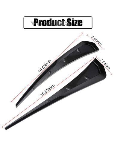 Ventilaciones Laterales de Guardabarros Miytsya ABS Negro 2 PCS