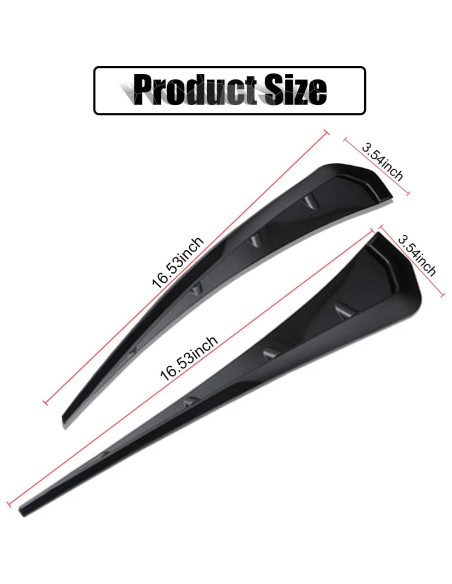 Ventilaciones Laterales de Guardabarros Miytsya ABS Negro 2 PCS