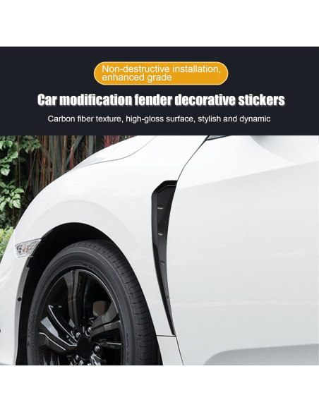 Ventilaciones Laterales de Guardabarros Miytsya ABS Negro 2 PCS