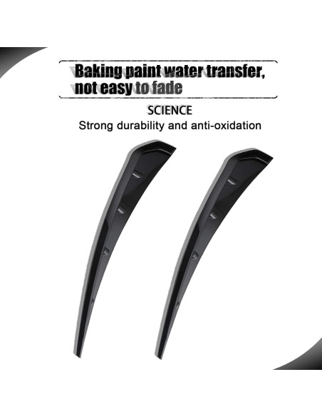 Ventilaciones Laterales de Guardabarros Miytsya ABS Negro 2 PCS