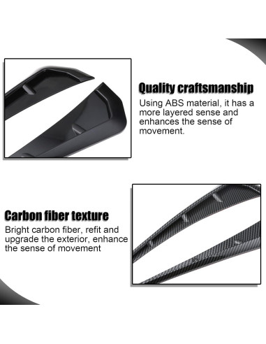 Ventilaciones Laterales de Guardabarros Miytsya ABS Negro 2 PCS