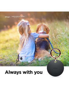 Funda Básica elago para AirTag - Silicona Grado Alimenticio, Negro 2