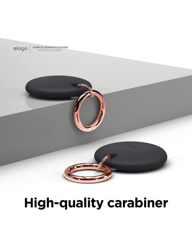 Funda Básica elago para AirTag - Silicona Grado Alimenticio, Negro