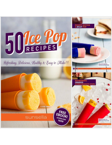 Moldes de Paletas de Silicona Sunsella Mighty Pops - Set de 6