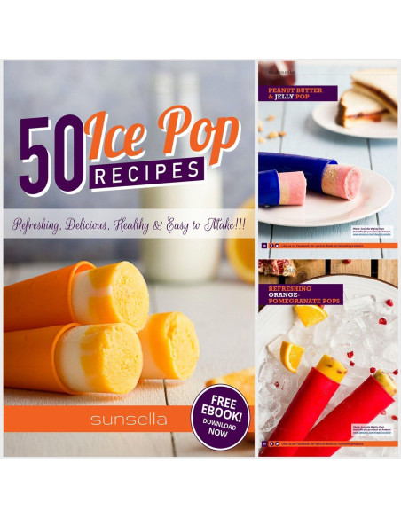 Moldes de Paletas de Silicona Sunsella Mighty Pops - Set de 6