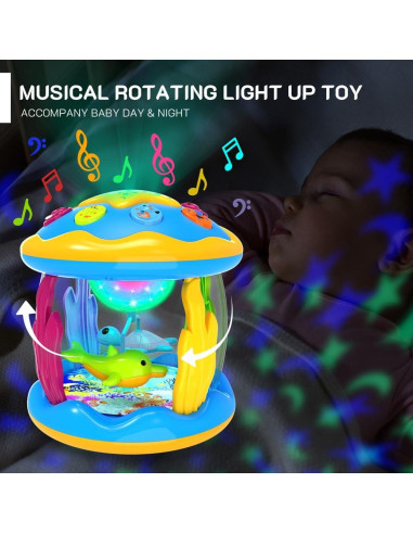 Proyector Musical para Bebés Jyusmile 0-18 Meses Luz y Sonido