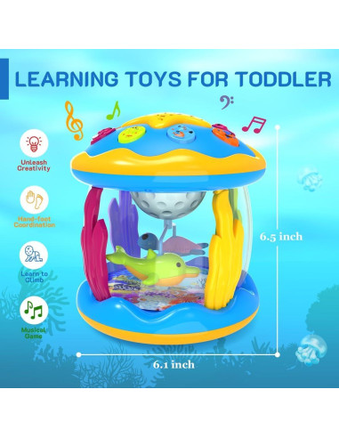 Proyector Musical para Bebés Jyusmile 0-18 Meses Luz y Sonido