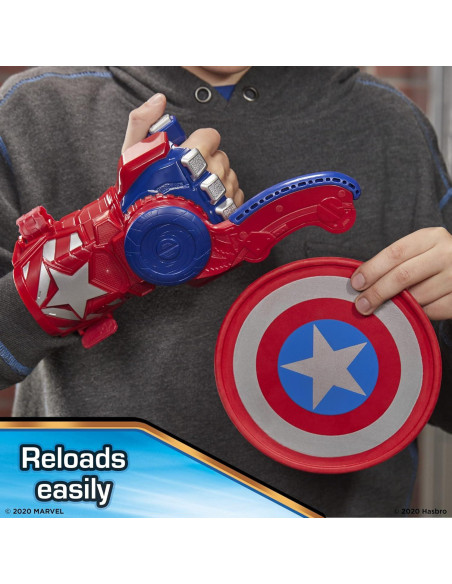 Nerf Power Moves Escudo Capitán América Hasbro Juguete 5+