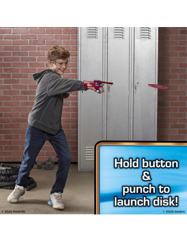 Nerf Power Moves Escudo Capitán América Hasbro Juguete 5+