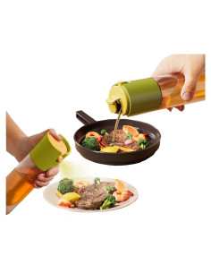 Rociador de Aceite RFetomax 285ml Vidrio Verde 2 en 1