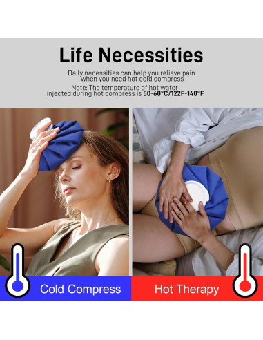 Bolsa de Hielo Reutilizable Fythao 28 cm con Faja Soporte