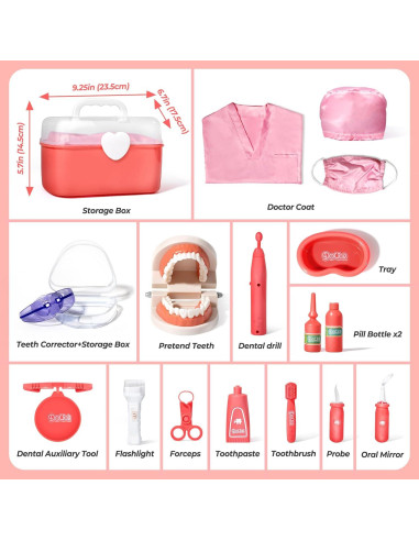 Kit de Dentista ULOVEME para Niños - Juego de Roles Educativo