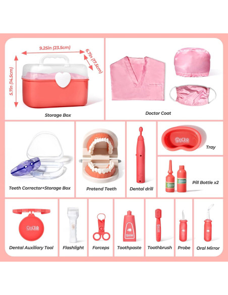 Kit de Dentista ULOVEME para Niños - Juego de Roles Educativo
