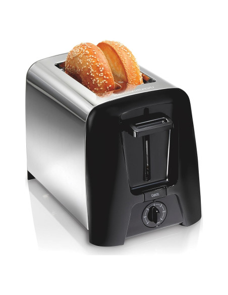 Tostadora Hamilton Beach 2 Rebanadas Negra con Ranuras Anchas