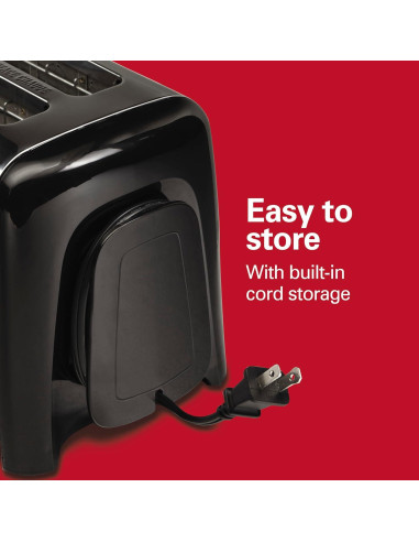 Tostadora Hamilton Beach 2 Rebanadas Negra con Ranuras Anchas