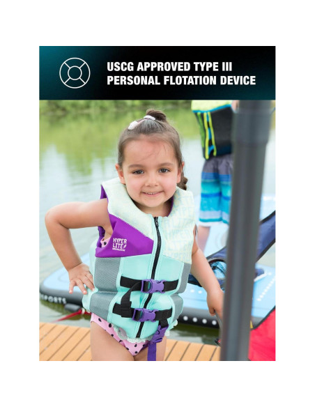 Chaleco Salvavidas Hyperlite Elite Niñas 13.6-22.7 kg Multicolor