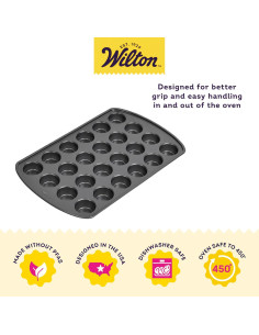 Molde para Muffins Antiadherente Wilton Gold 24 Cavidades 25.4x40.6 cm 2