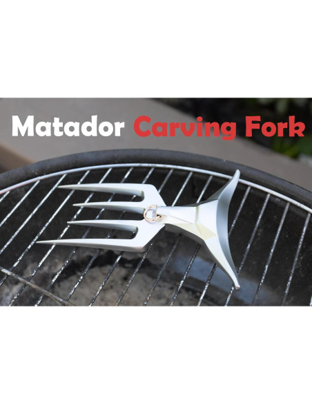 Tenedor de Carne Outset El Matador Acero Inoxidable 17.78 cm