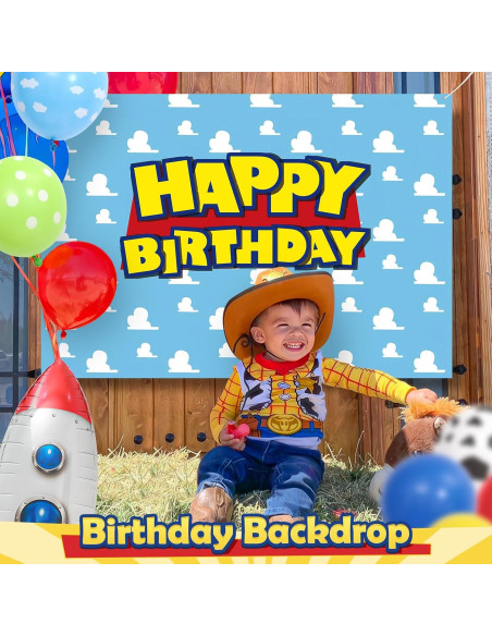 Winrayk 154 Piezas Decoraciones de Cumpleaños Temáticas de Juguetes