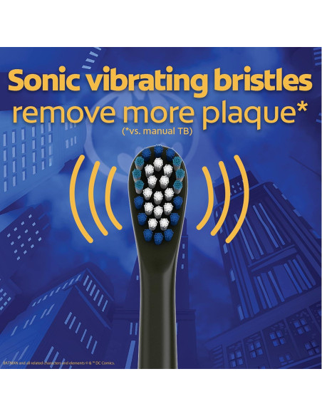 Cepillo de Dientes Eléctrico Colgate Batman 2 Piezas Niños 3+