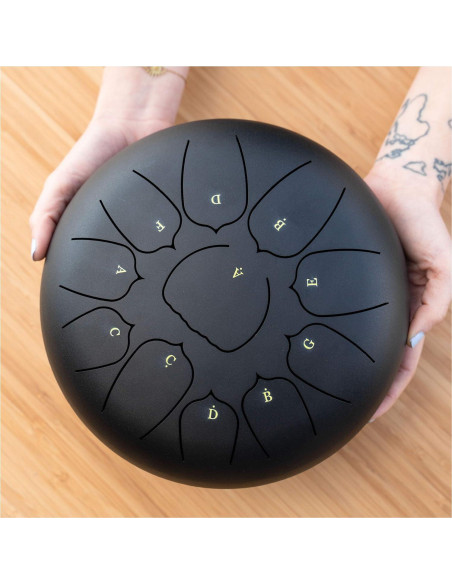 Juego de tambor de lengua Cadushki 10" acero inoxidable 11 notas