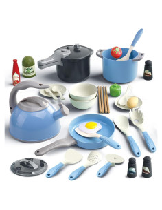 Set de Juguetes de Cocina Bruvoalon 32 Piezas para Niños