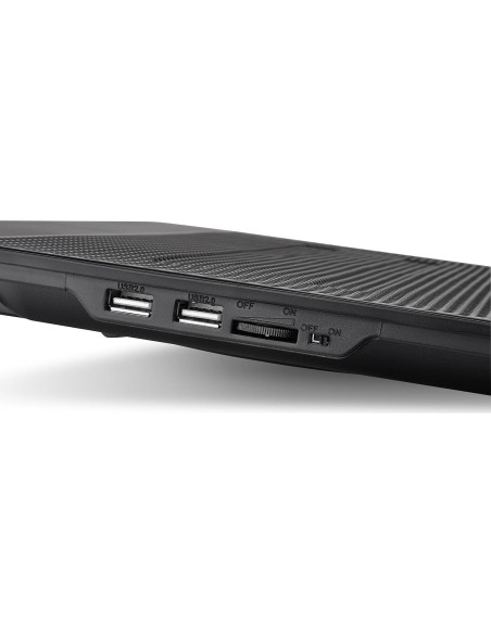 Base de Enfriamiento para Laptop Thermaltake Massive 14, 2 Ventiladores LED 140mm, Soporta 10"-17"