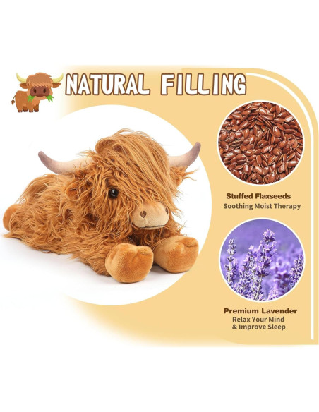 Almohadilla de Calentamiento de Peluche Cuckool Vaca 38cm