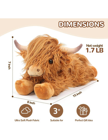 Almohadilla de Calentamiento de Peluche Cuckool Vaca 38cm
