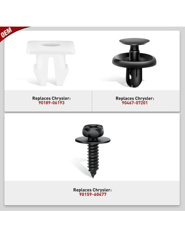 Kit 101 Clips Retenedores Nilight para Toyota y Lexus