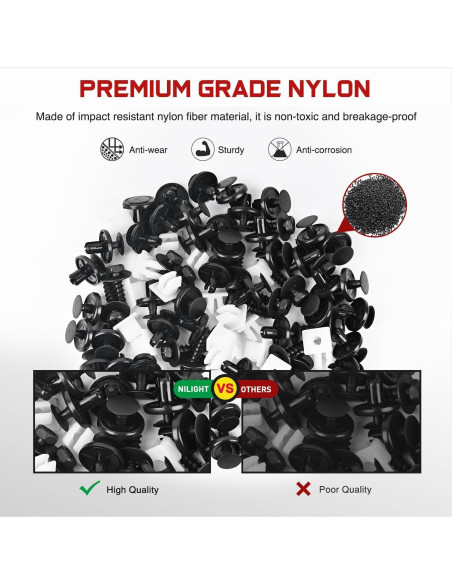 Kit 101 Clips Retenedores Nilight para Toyota y Lexus