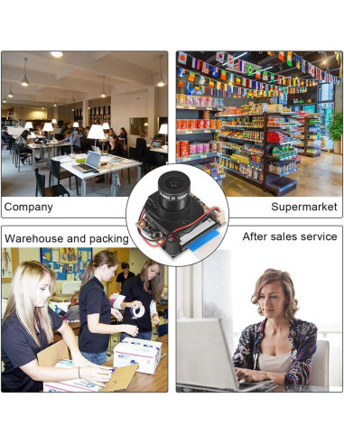 Módulo de Cámara IR-Cut 5MP DORHEA para Raspberry Pi 4/3/2