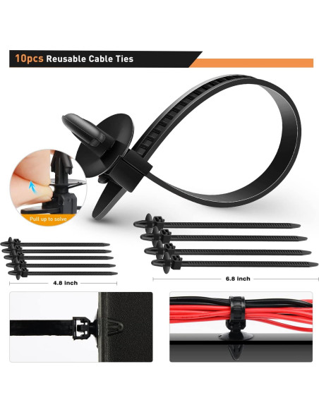 Kit de Sujetadores de Retención GOOACC 700 Piezas Nylon