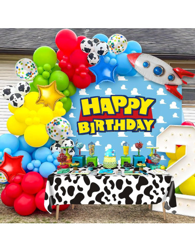 Winrayk 154 Piezas Decoraciones de Cumpleaños Temáticas de Juguetes