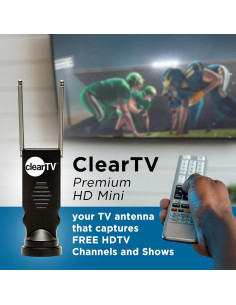 Antena HDTV ClearTV Premium HD CTV-MINI 4K Sin Cable 2