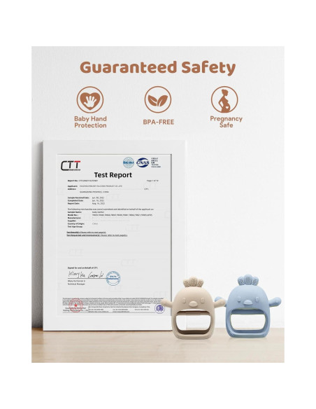 2 Juguetes de Dentición Silicona Grado Alimenticio Bebés